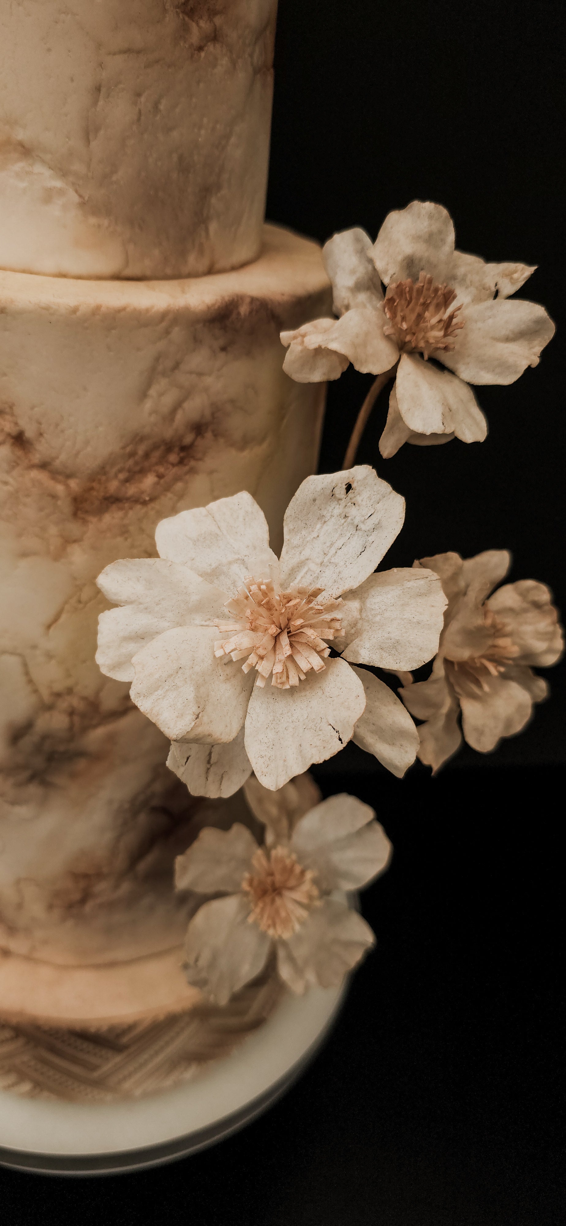 Pre-cut wafer paper petals for flowers
