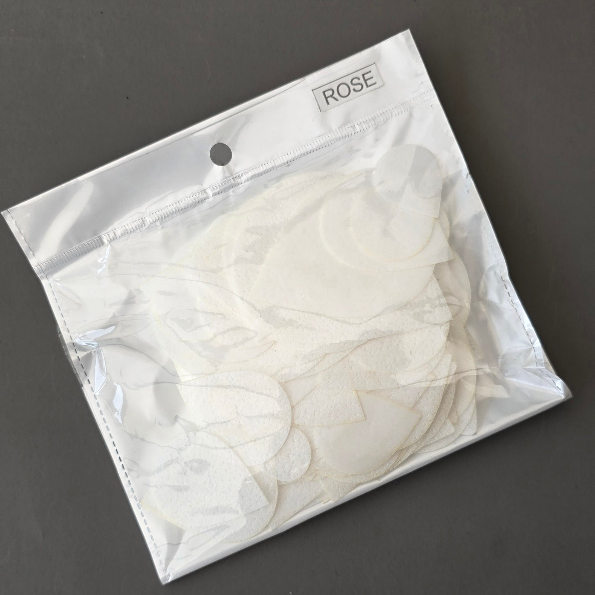 Pre-cut wafer paper petals for flowers