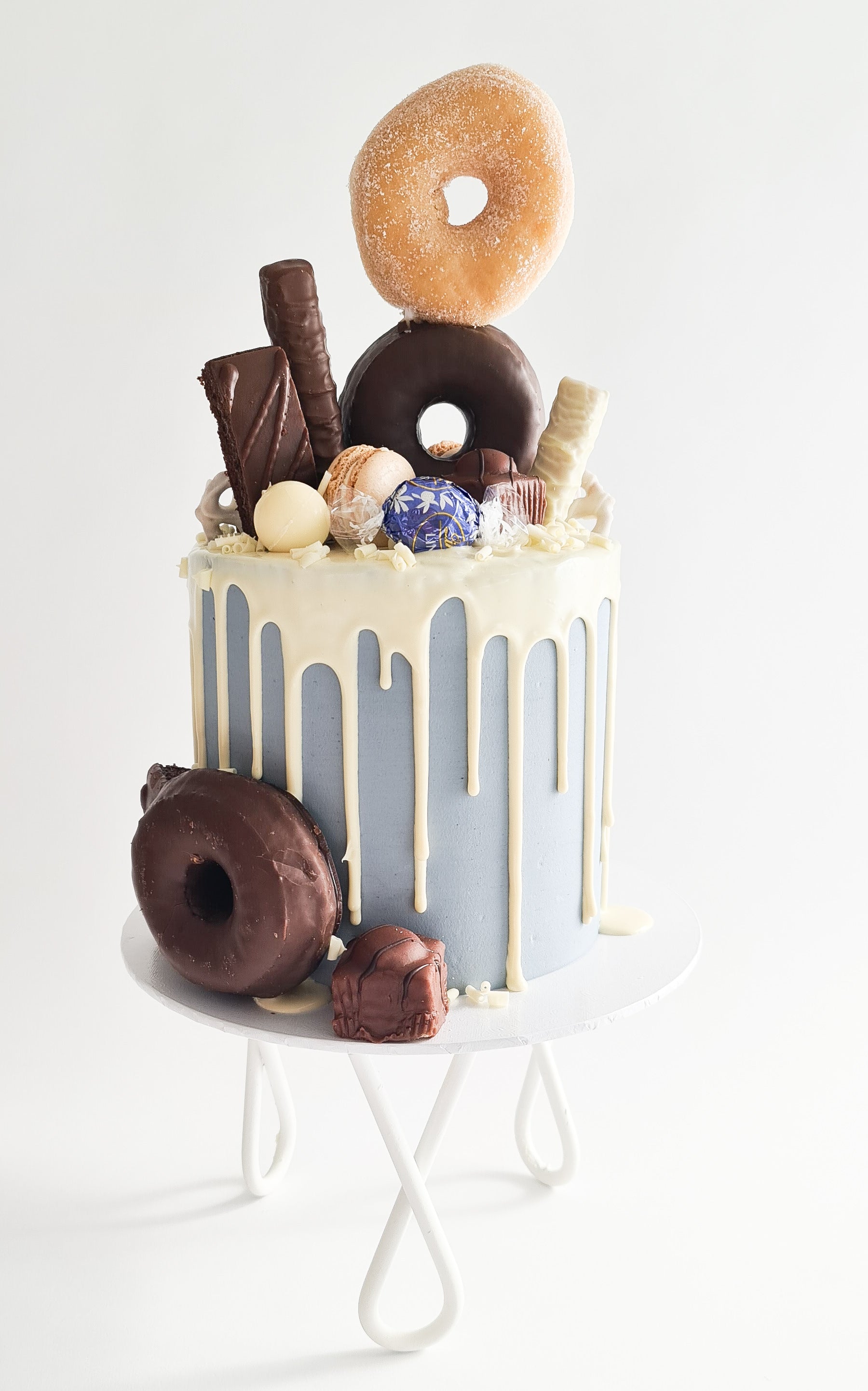 Blue Doughnut Cake