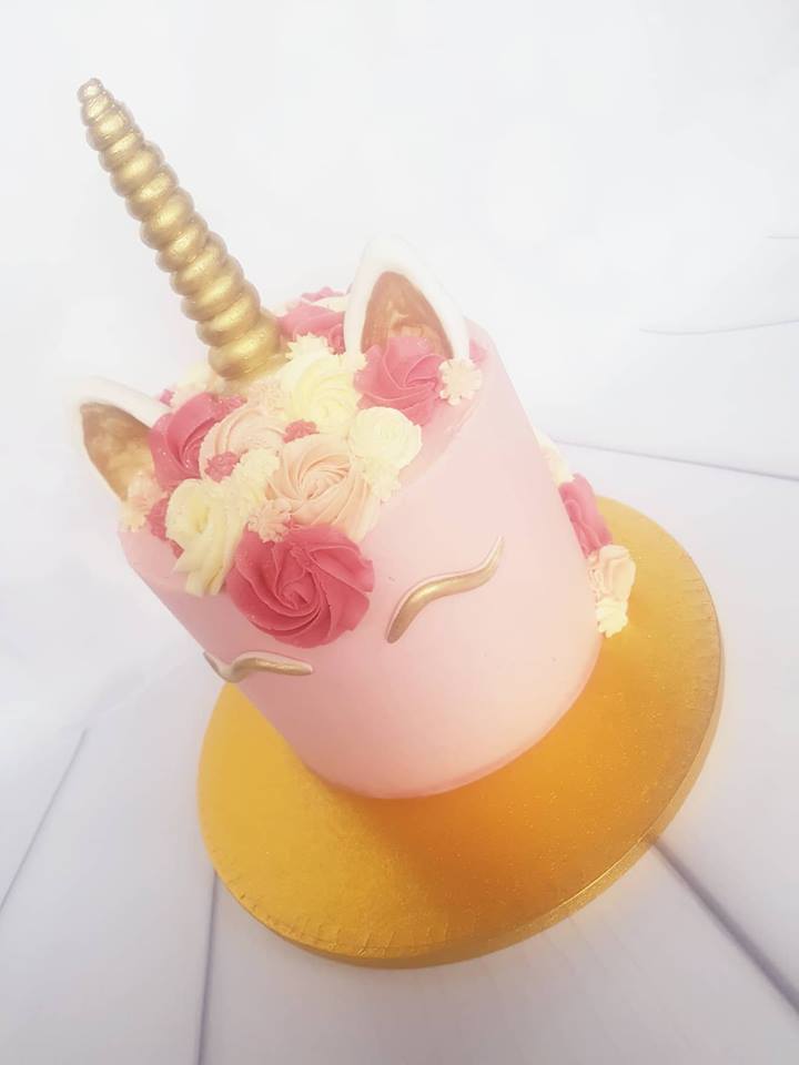 Unicorn birthday cake Isle of Man
