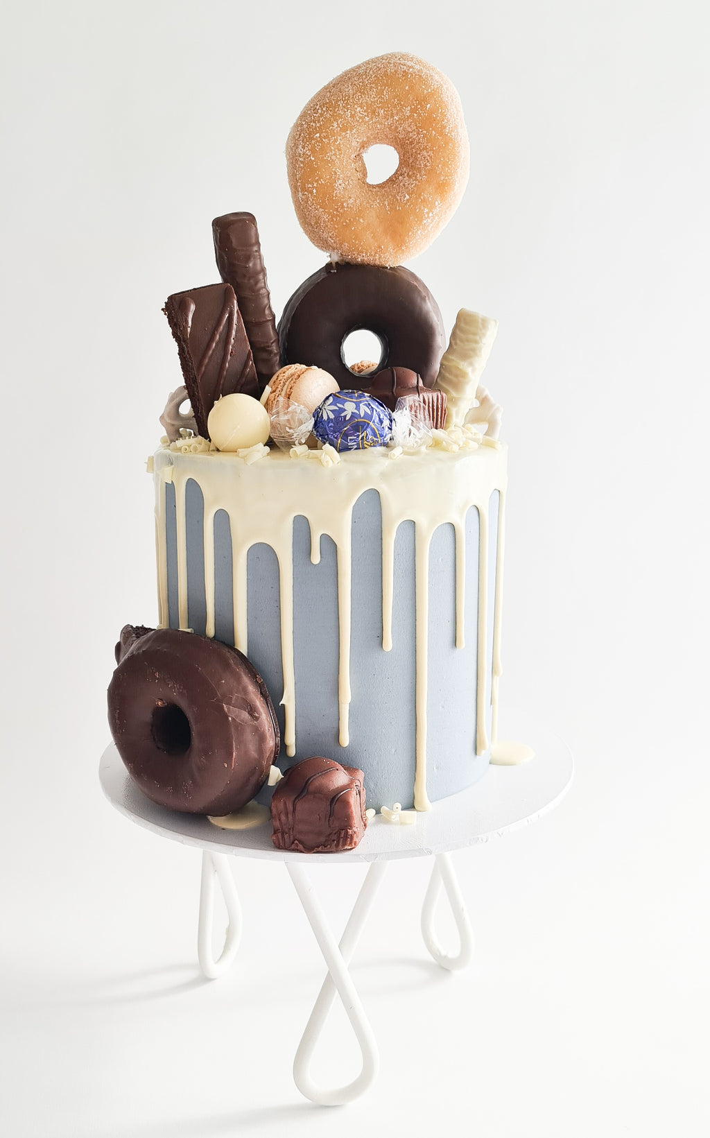 Blue Doughnut Cake